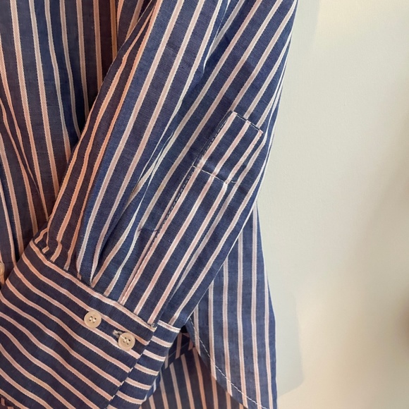 MANGO Off-shoulder striped shirt - Picture 4 of 7